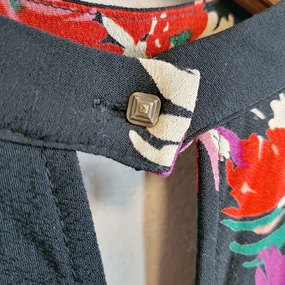 Maeve Anthropologie Floral Short Sleeve Blouse Sz XS - Picture 8 of 9